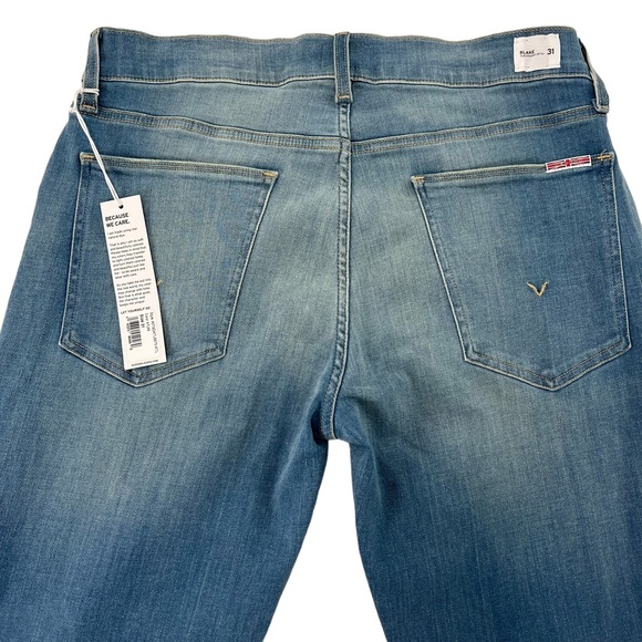 Sz 31 Hudson Blake Slim Straight Jeans Atlas - Picture 10 of 15